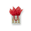 Caspari Gift Bag: Nutcracker Christmas White - Small Square