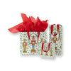 Caspari Gift Bag: Nutcracker Christmas White - Large