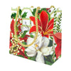 Caspari Gift Bag: Christmas Garden - Small Square