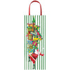 Caspari Bottle Bag: Santa With Gift Tower