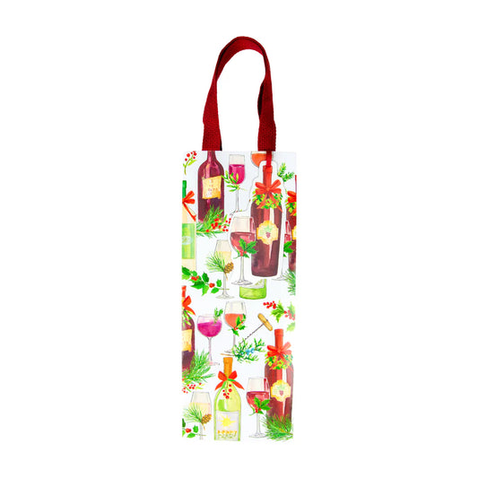 Caspari Bottle Bag: A Christmas Toast