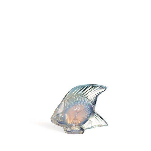 Lalique Sculpture - Fish - Opalescent Lustre