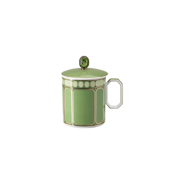 Green Mug w/Lid Swarovski Signum - Mug w/Lid 13 oz Fern Green