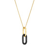 Lalique Necklace - Empreinte Animale - Black Crystal, 18K Yellow Gold-Plated