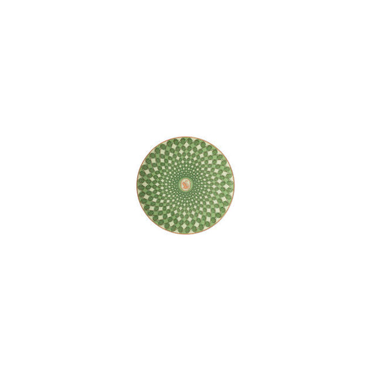 Green 4" Plate Swarovski Signum - Plate 4 in Fern Green