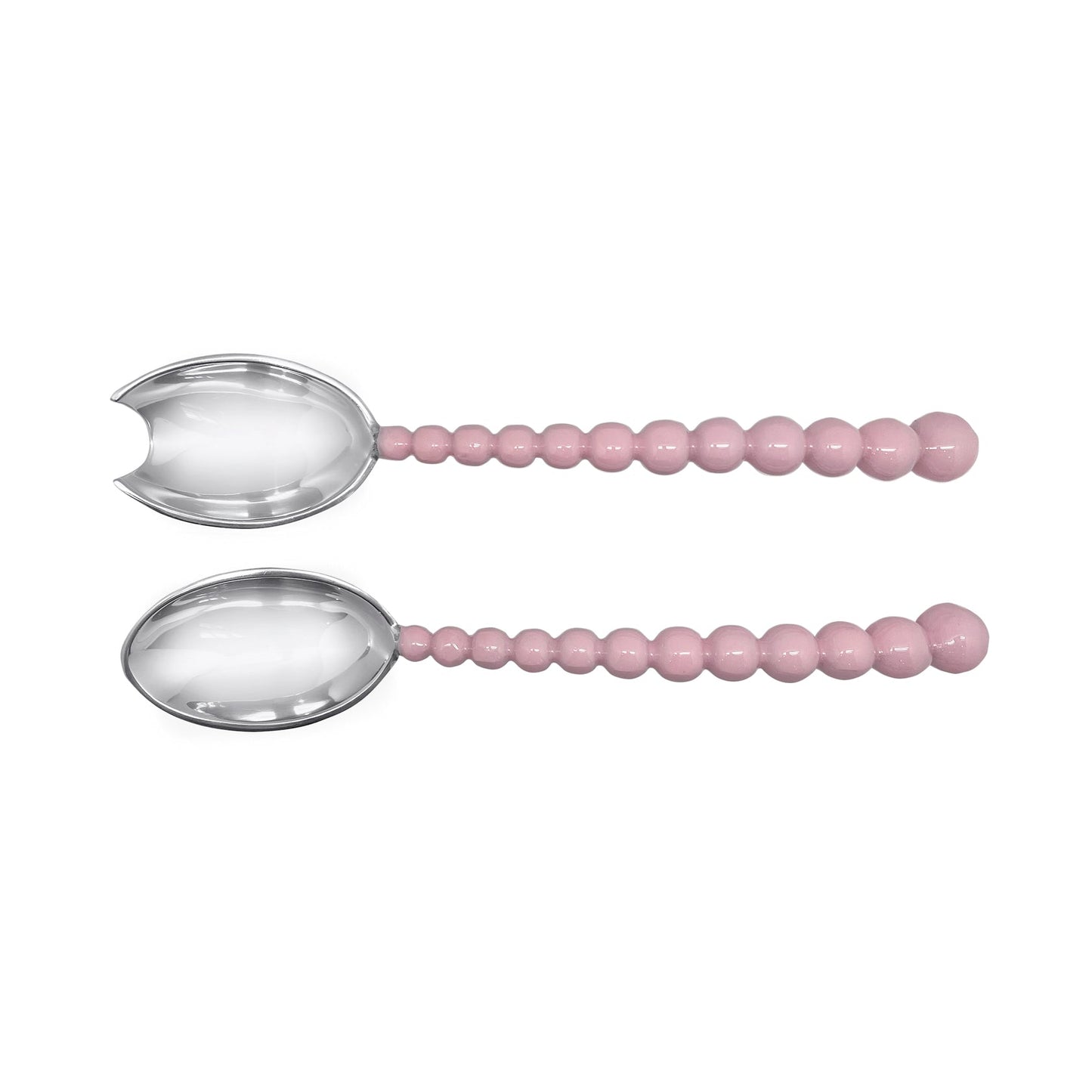 Mariposa Salad Servers - Pearled - Pink