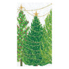 Caspari Christmas Trees with Lights Paper Guest Towel Napkins