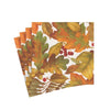 Caspari Cocktail Napkins: Autumn Leaves II