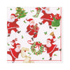 Caspari Dancing Santas Paper Luncheon Napkins