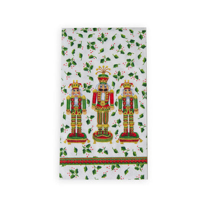 Caspari Guest Towels: Nutcracker Christmas