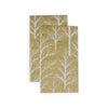 Caspari Guest Towels: Winter Trees - Gold & White