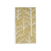 Caspari Guest Towels: Winter Trees - Gold & White