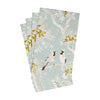 Caspari Guest Towels: Scenic Songbirds - Celadon