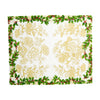 Caspari Guest Towels: Holly Ceramic - Ivory & Gold