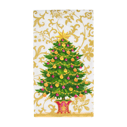 Caspari Guest Towels: Gilded Tree