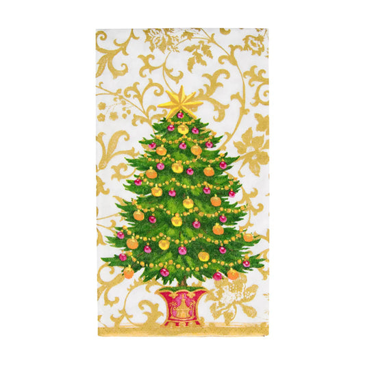 Caspari Guest Towels: Gilded Tree