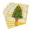 Caspari Luncheon Napkins: Gilded Tree