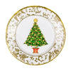 Caspari Salad/Dessert Plates: Gilded Tree