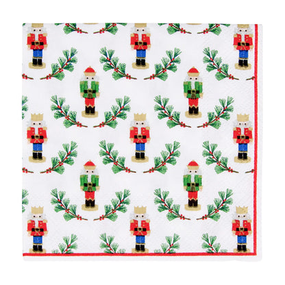Caspari Cocktail Napkins: Little Nutcracker