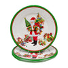 Caspari Mr. Claus Paper Dinner Plates - Round