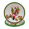 Caspari Salad/Dessert Plates: Mr. Claus