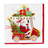 Caspari Cocktail Napkins: Santa's Golf Cart