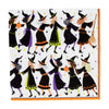 Caspari Luncheon Napkins: Witches Conga Line (Halloween)