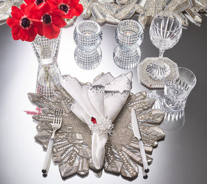 Kim Seybert Napkin Rings: BACCARAT Zénith in Crystal, Set of 4