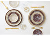 Ginori 1735 Oriente Italiano Dessert/Salad Plate - Meringa (Beige w/Gold Threading)