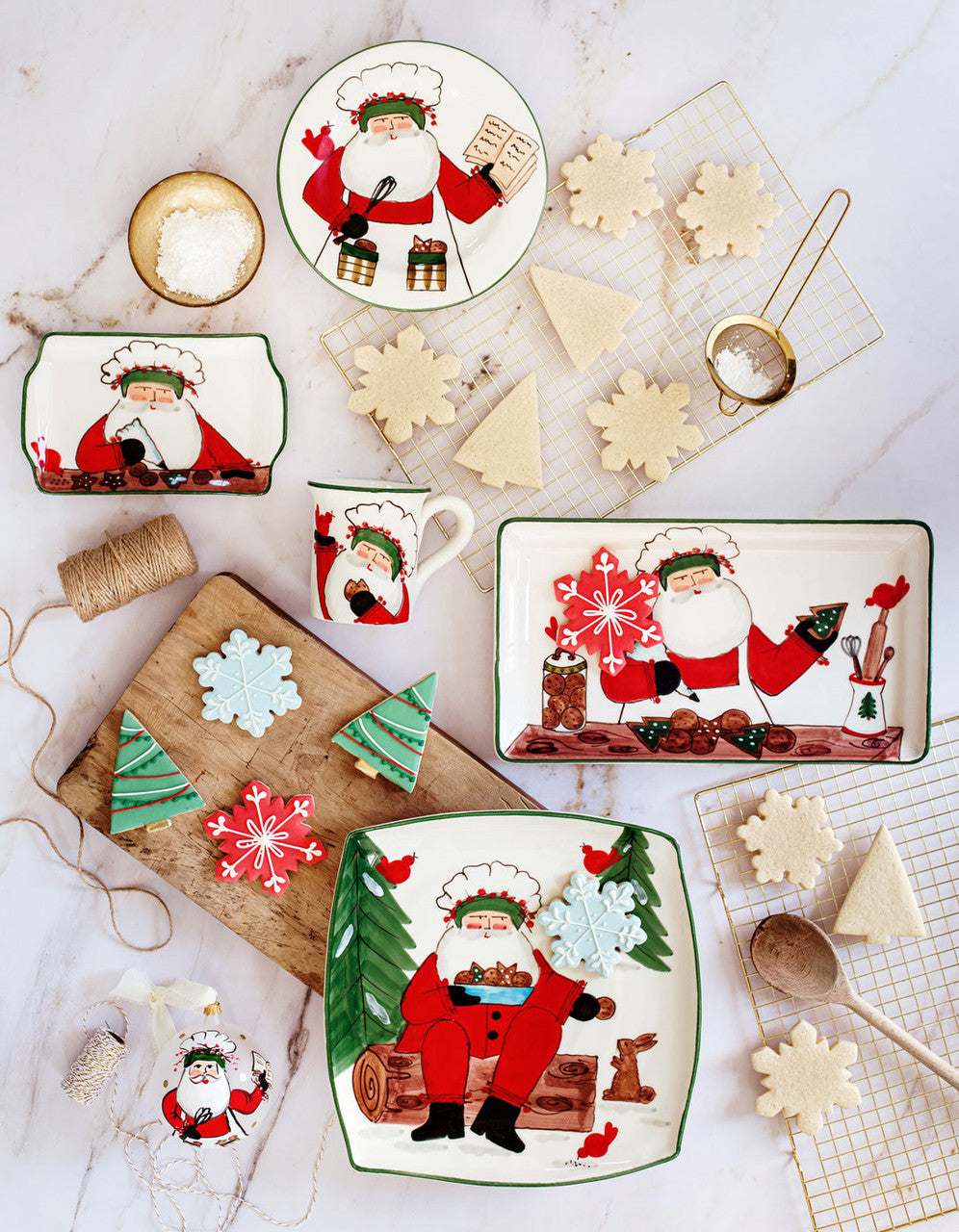 Vietri Old St. Nick 2025 Limited Edition Square Platter