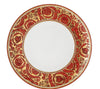 Versace Garland Dinner Plate Red