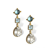 Dina Mackney Designs Earrings - Triplet, Spinel and Quartz Triple Earring
