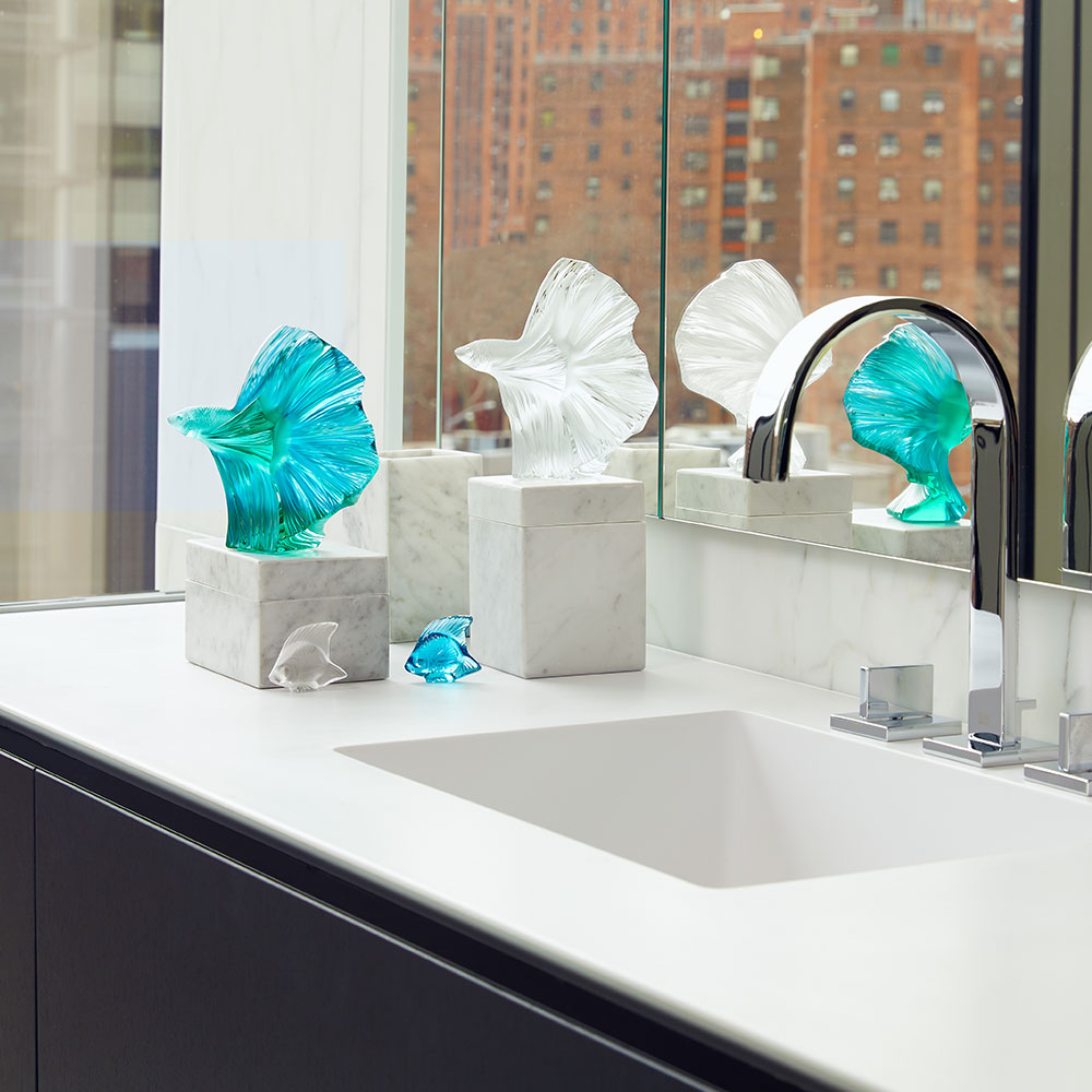 Lalique Sculpture - Fish - Clear