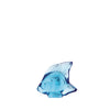 Lalique Sculpture - Fish - Light Blue