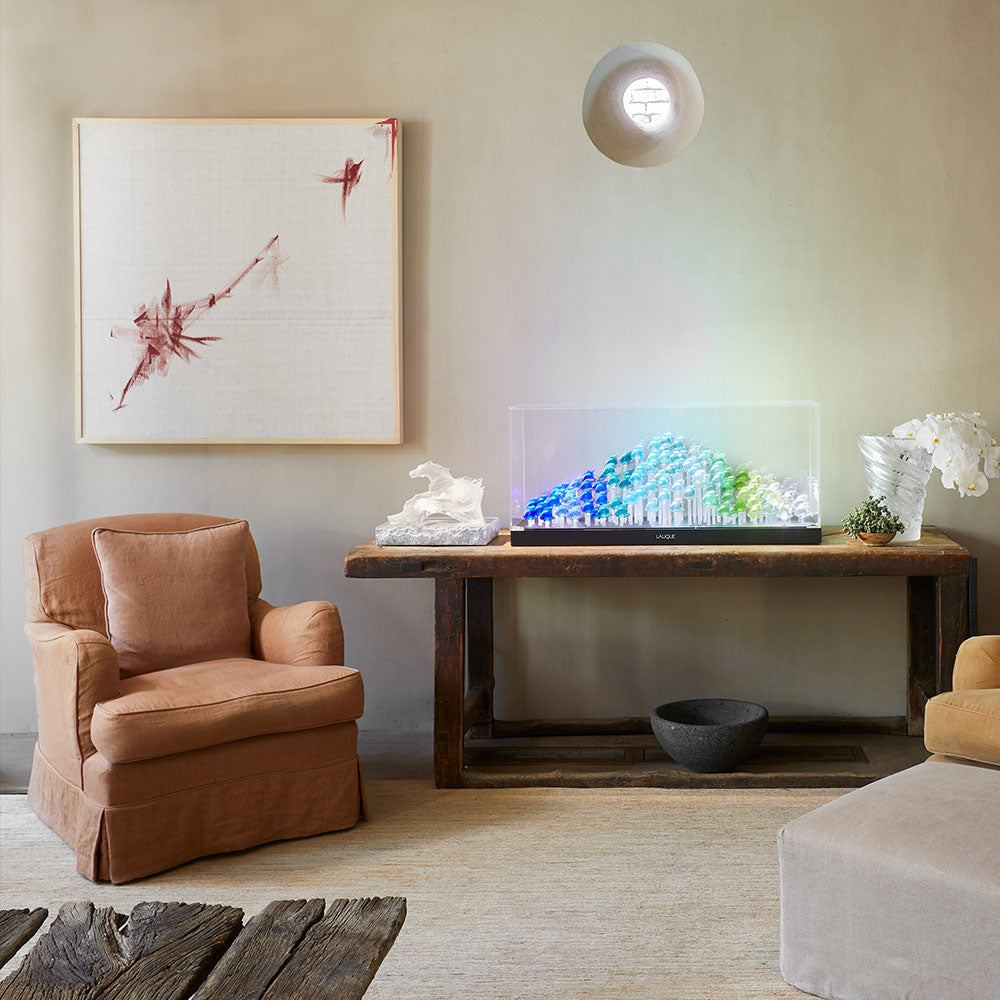 Lalique Sculpture - Fish - Light Blue