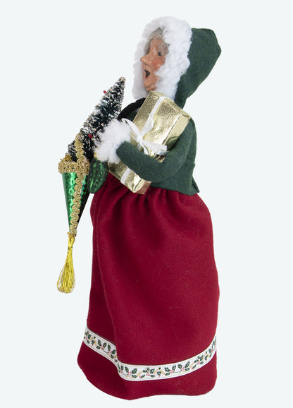 Byers Choice Caroler: Mrs. Claus with Ornaments