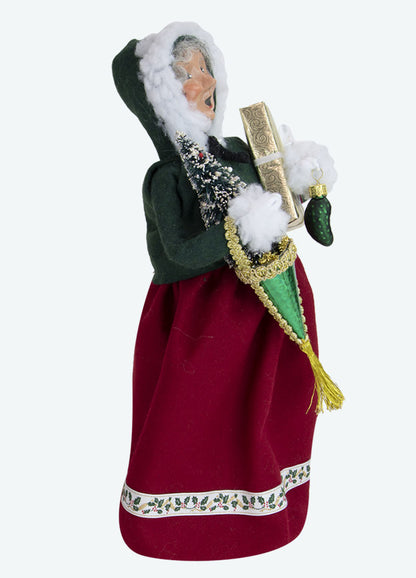 Byers Choice Caroler: Mrs. Claus with Ornaments