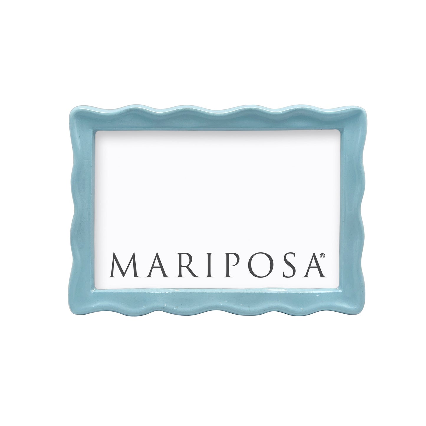 Mariposa Frame - Wavy Aqua 4x6
