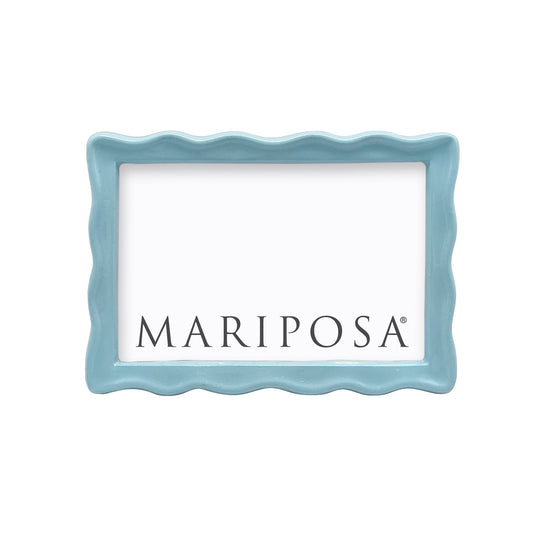 Mariposa Frame - Wavy Aqua 4x6