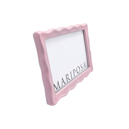 Mariposa Frame - Wavy Pink 4x6