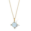 Dina Mackney Designs Necklace Set -  Nike Intaglio Gemstone Necklace - Cool Blue