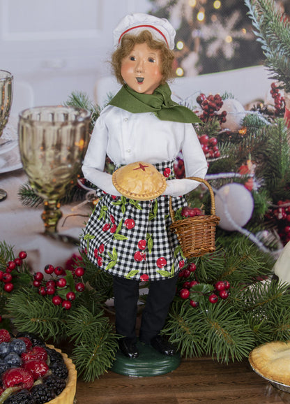 Byers Choice Caroler 2023: Chef with Cherry Pie