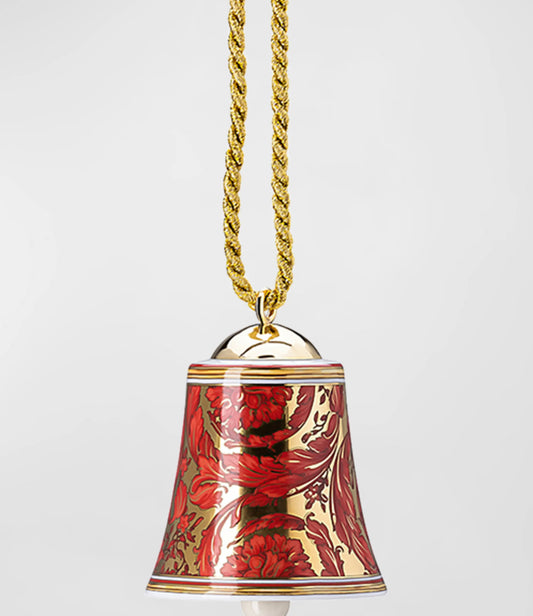 Versace Medusa Garland Red Bell Ornament