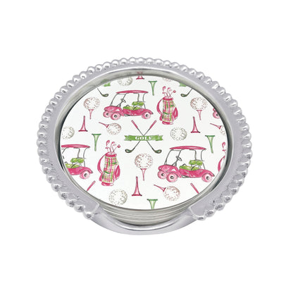 Mariposa Coaster Set - Beaded - Ladies' Golf