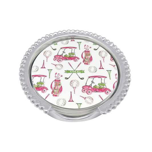 Mariposa Coaster Set - Beaded - Ladies' Golf