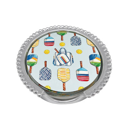 Mariposa Coaster Set - Beaded - Pickleball Served All Day