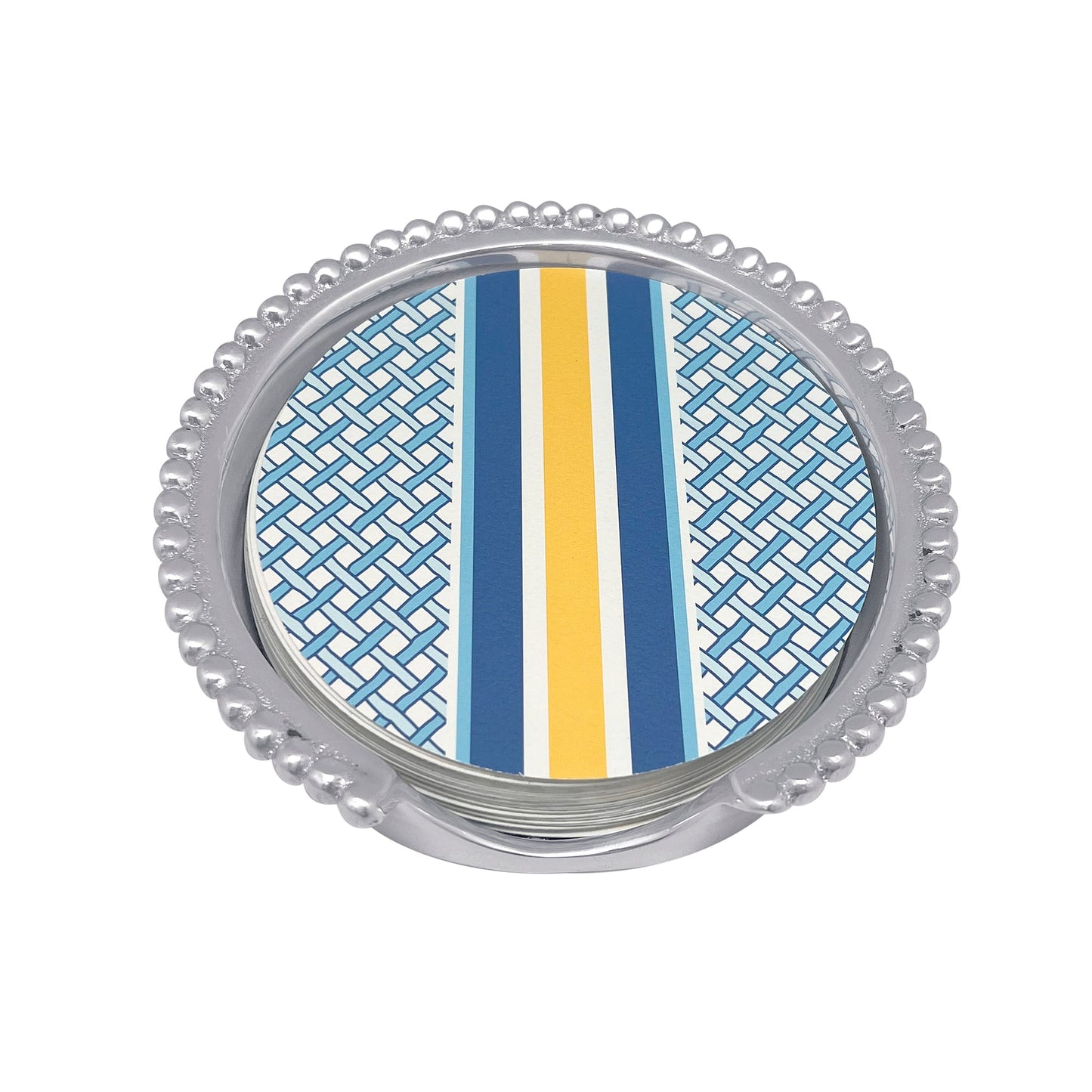 Mariposa Coaster Set - Beaded - Pickleball Paddle