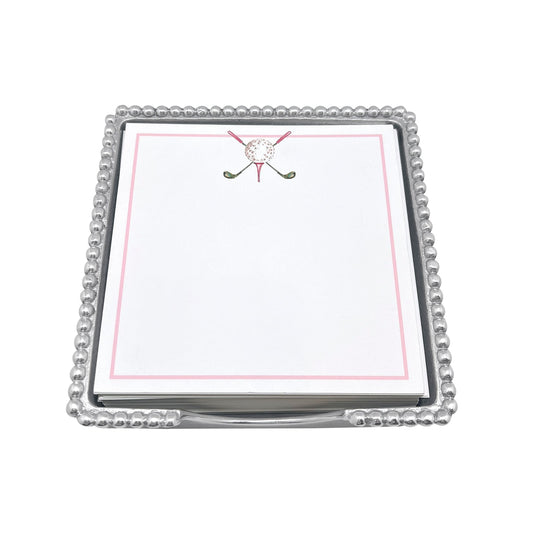 Mariposa Note Pad Set - Beaded - Ladies' Golf