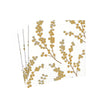 Caspari Cocktail Napkins: Berry Branches Paper - White & Gold