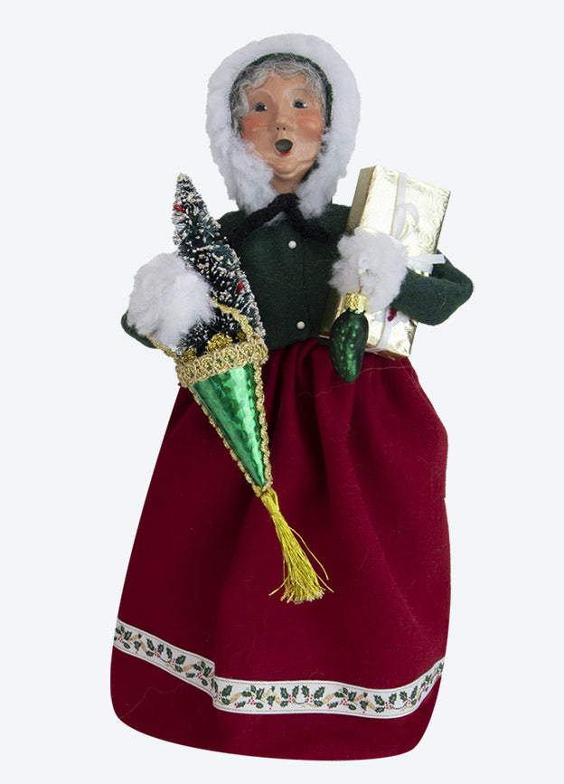 Byers Choice Caroler: Mrs. Claus with Ornaments